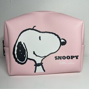 Licensed Peanuts Snoopy Miniso Cosmetic Bag – Pink Makeup Pouch 2023 Limited